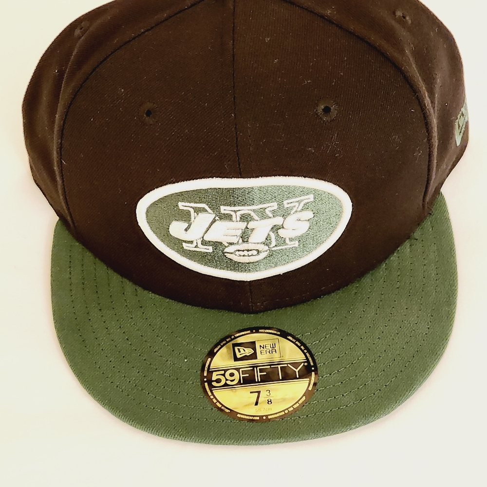 New York Jets New Era 59Fifty Cap Hat Fitted Embroidered 7 3/8